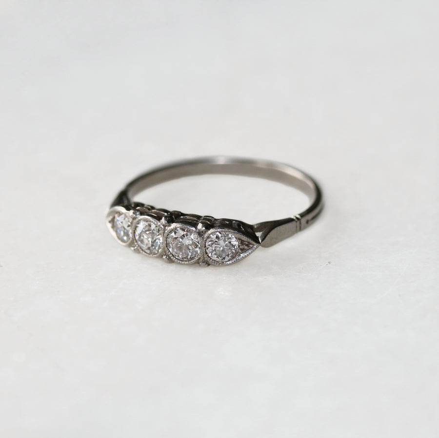 Platinum Diamond Four Stone Ring