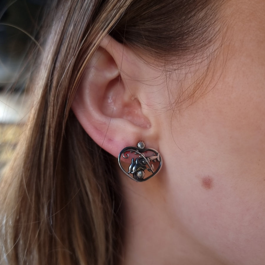 Georg Jensen Dolphin Earrings #101