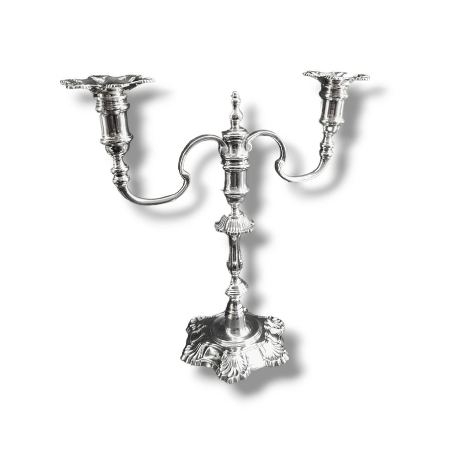 Silver Two branch  Candelabra