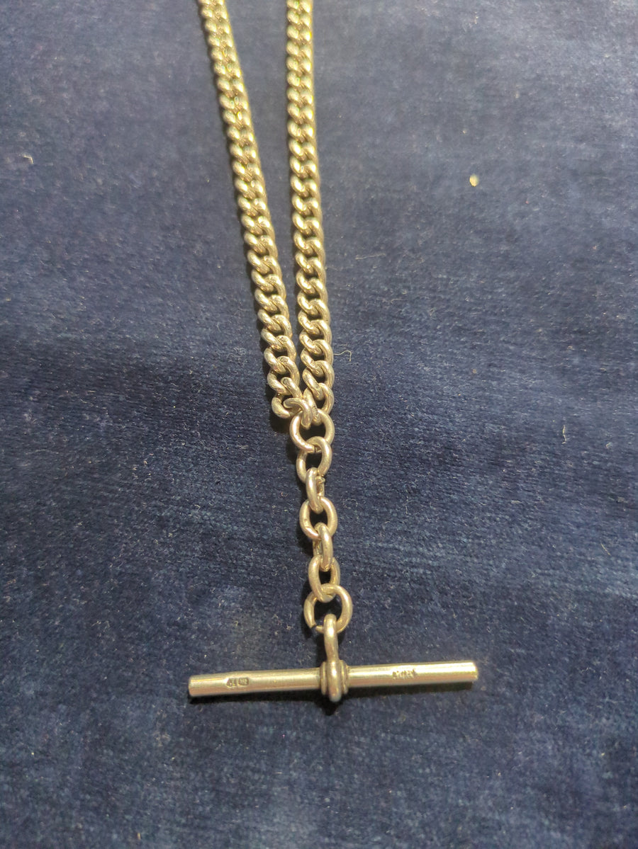 Vintage 1920 Silver Watch Chain