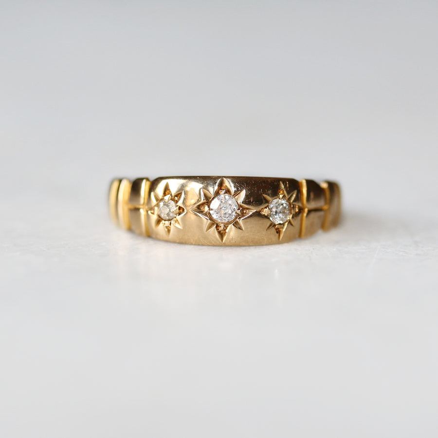 18ct Yellow Gold Diamond Three Stone Ring