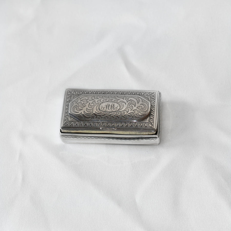 Georgian Silver Pill Box