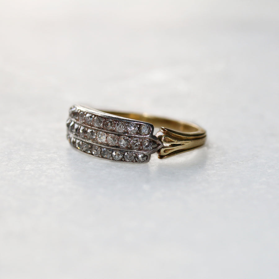 Antique Rose Cut Diamond Cluster Ring