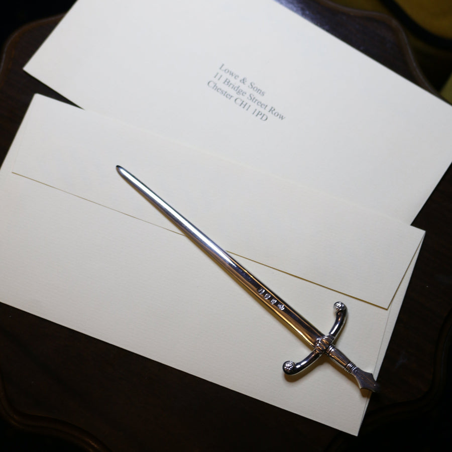 Sword Letter Opener Silver