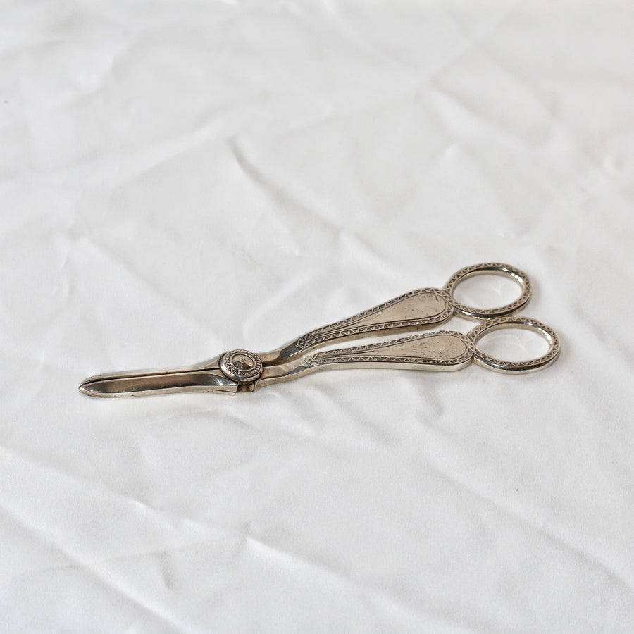 Art Deco Silver Grape Scissors