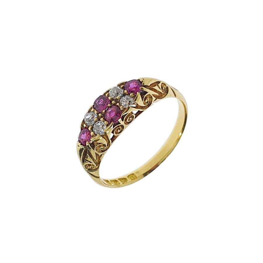 Chester Hallmark Ruby & Diamond Ring