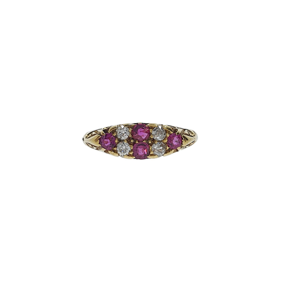 Chester Hallmark Ruby & Diamond Ring