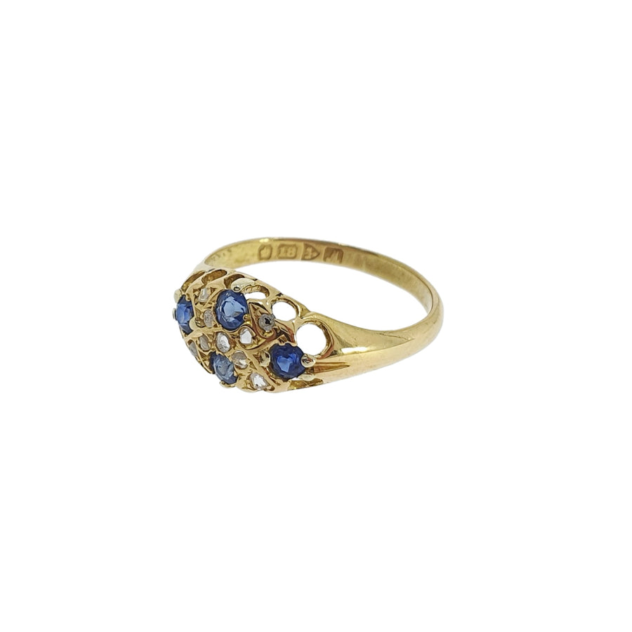 Chester Hallmark Sapphire & Diamond Ring