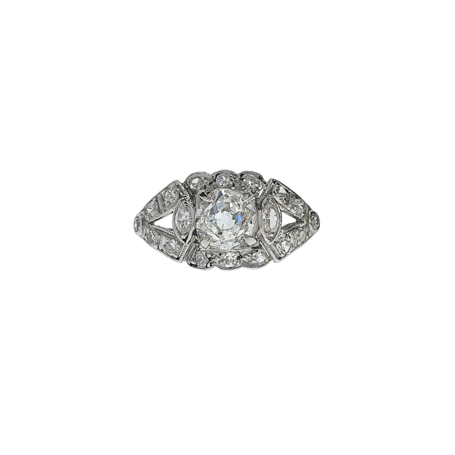Edwardian Diamond Cluster Ring
