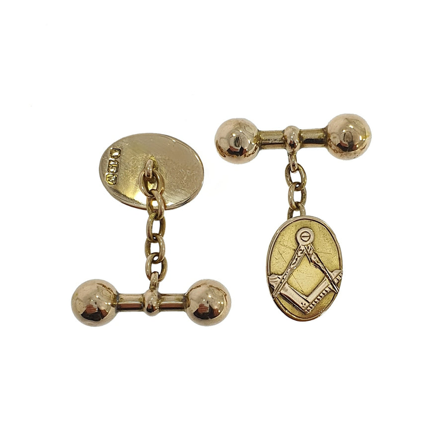 Antique 15ct Masonic Cufflinks