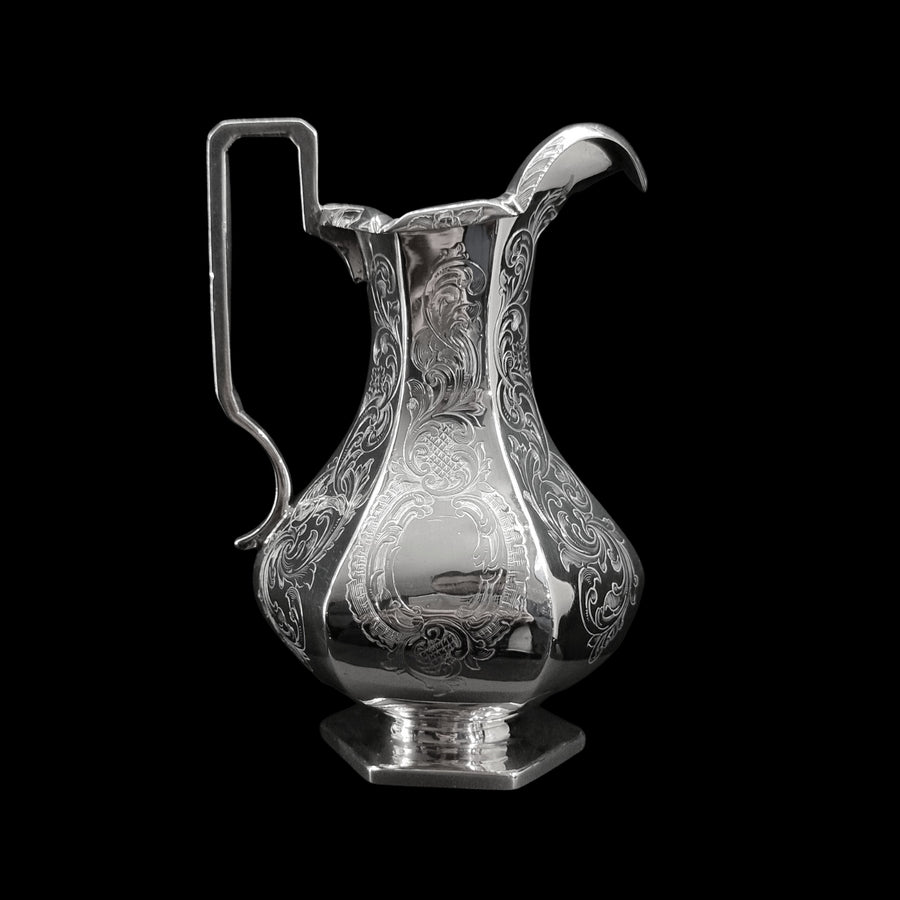 Victorian Silver Engraved Cream Jug