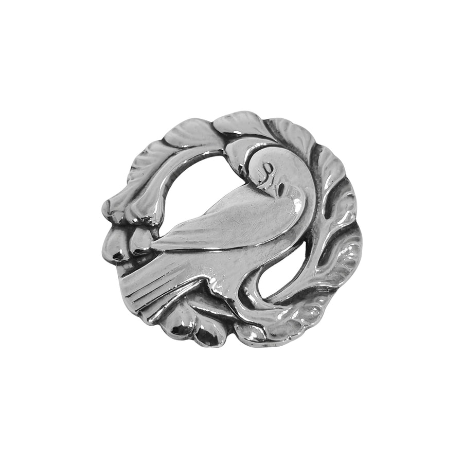 Georg Jensen Silver Dove Brooch #123