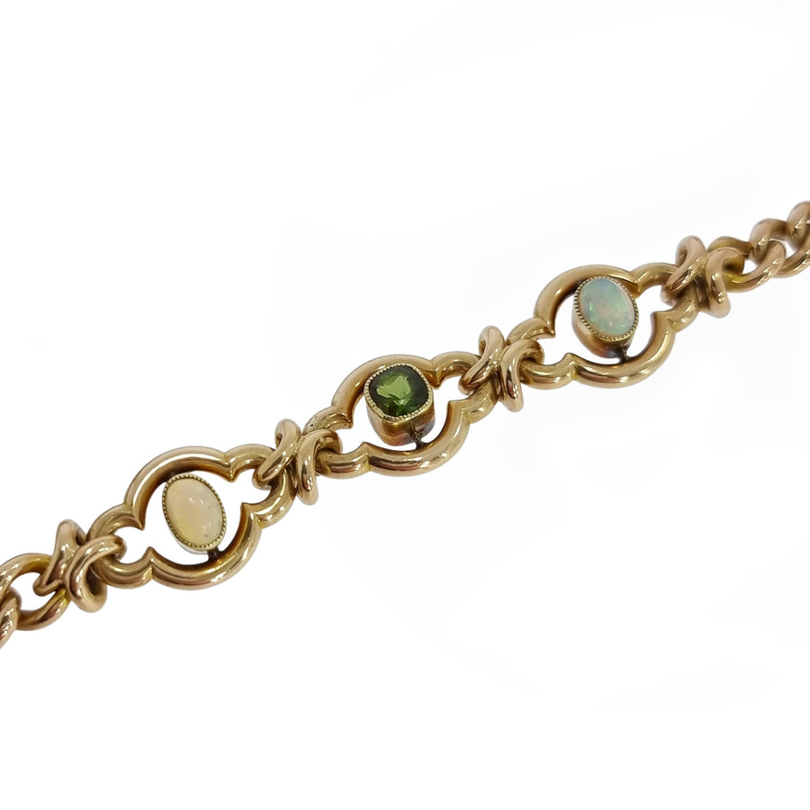 Antique Opal & Tourmaline Bracelet