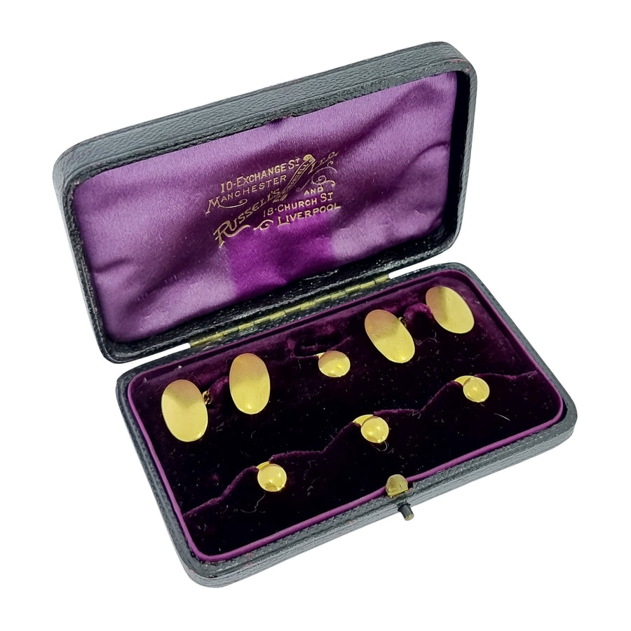 18ct Gold Chester Hallmark Dress Set