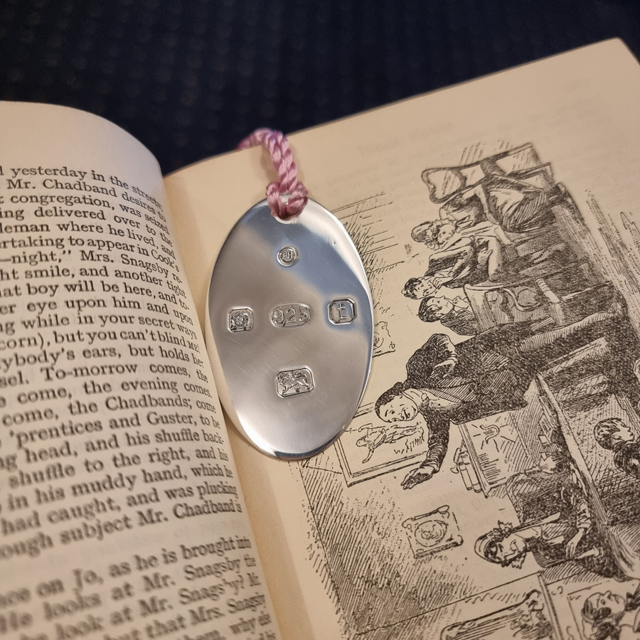 Oval Silver Bookmark