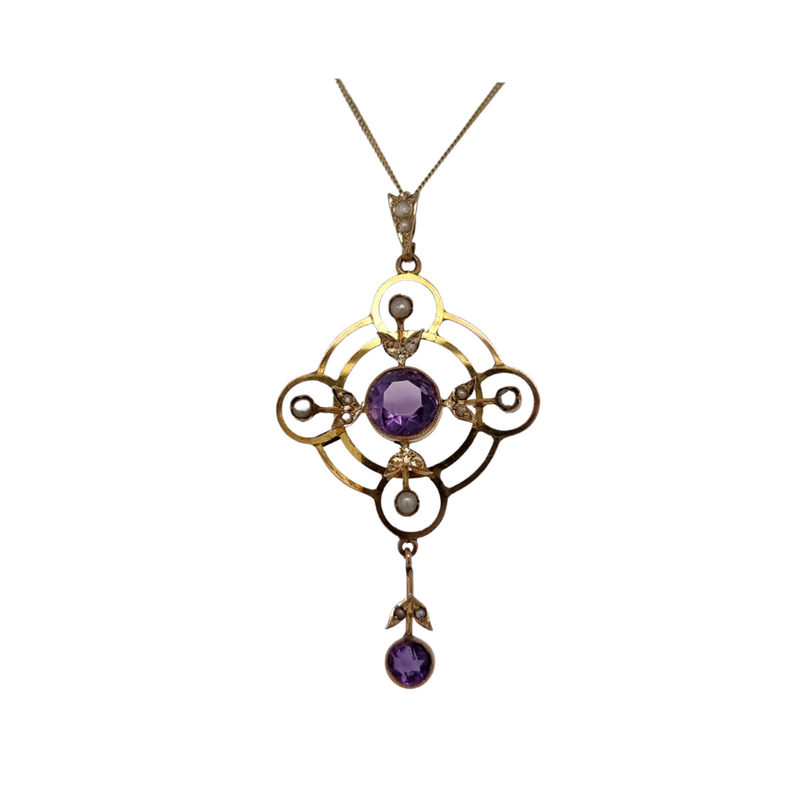 Edwardian Pearl Drop Pendant