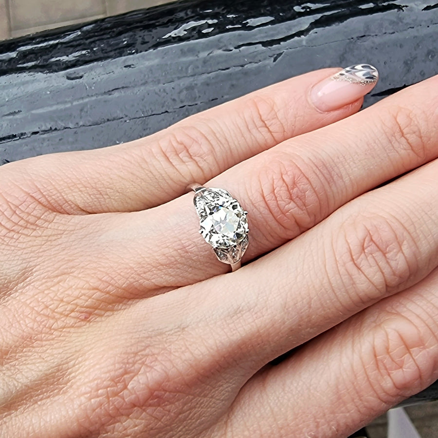 1.86ct Old European Cut Diamond Ring