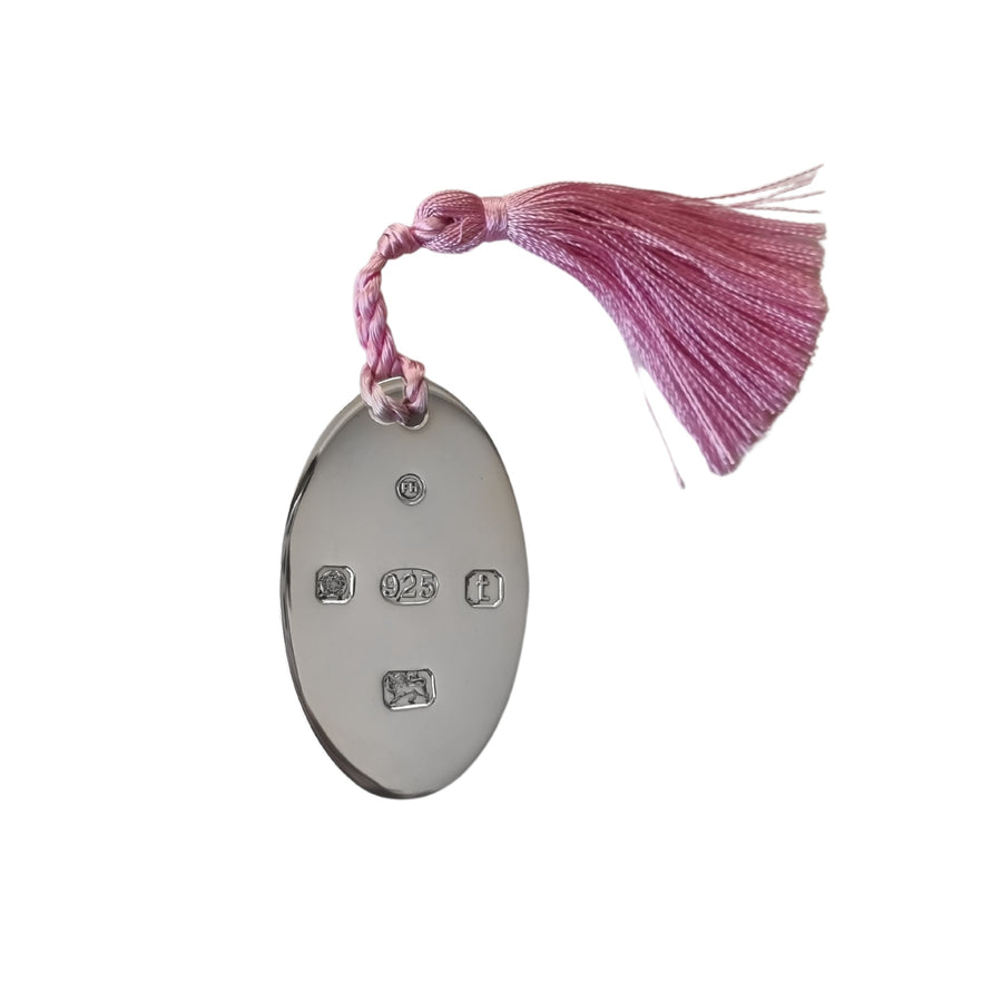 Oval Silver Bookmark