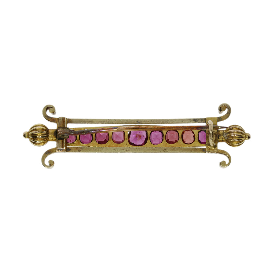 Victorian Garnet Brooch