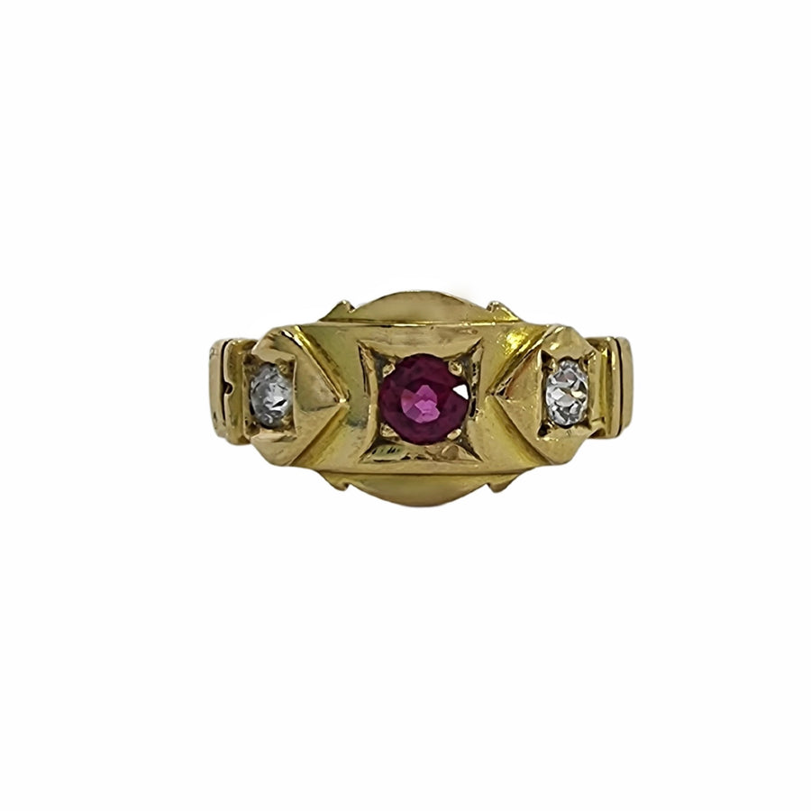 18ct Ruby & Diamond Ring