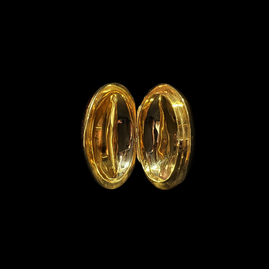 French Enamelled Gold Pill Box