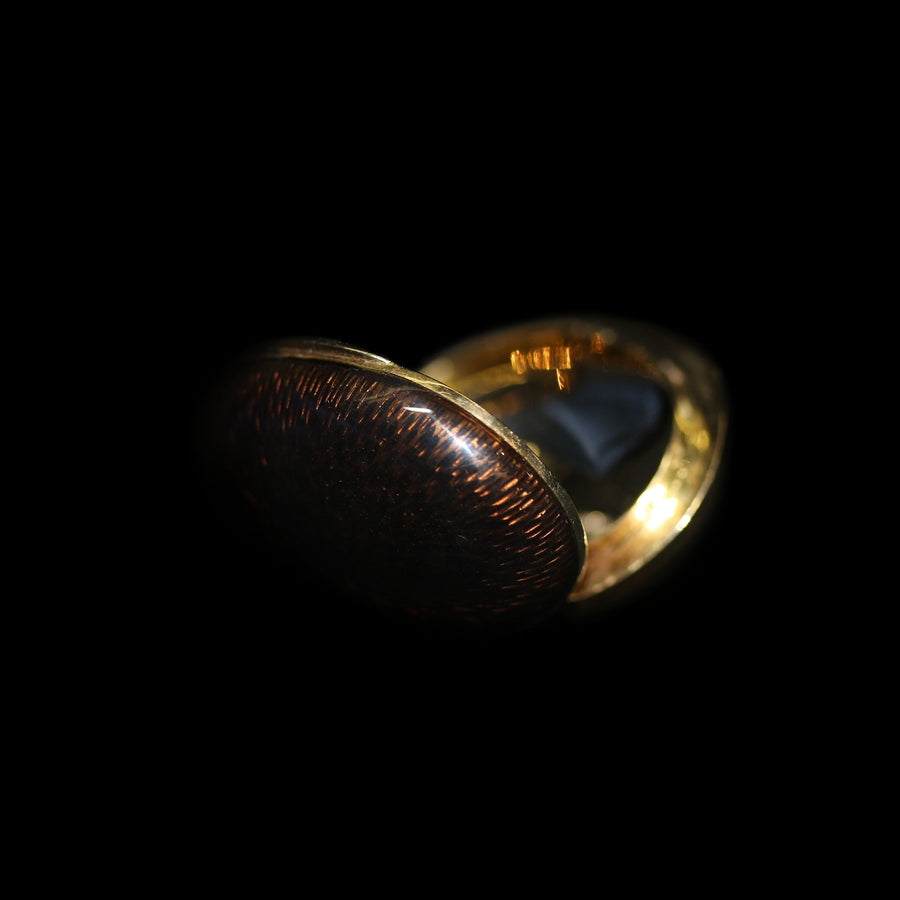 French Enamelled Gold Pill Box
