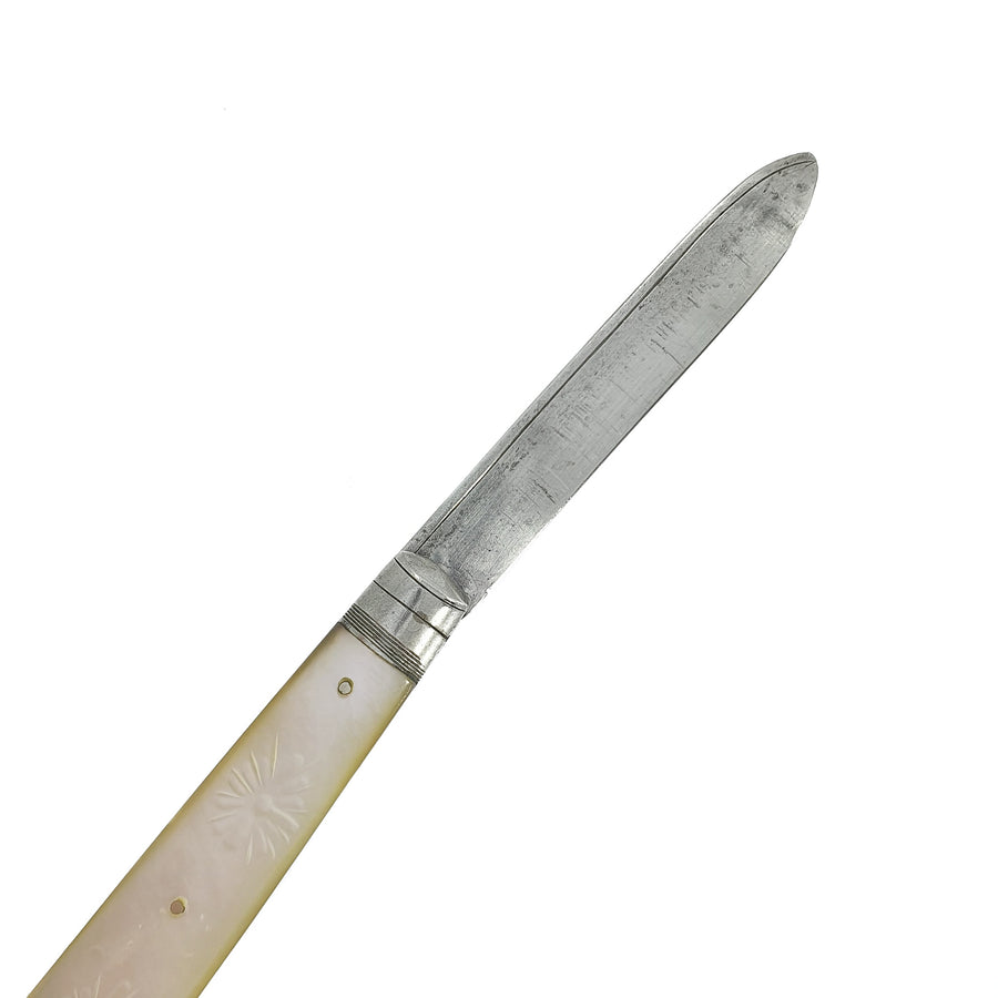 Silver & Mother of Pearl Fruit Knife