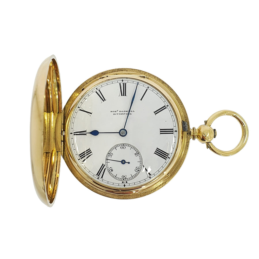 Antique Chester Hallmark Full Hunter Pocket Watch