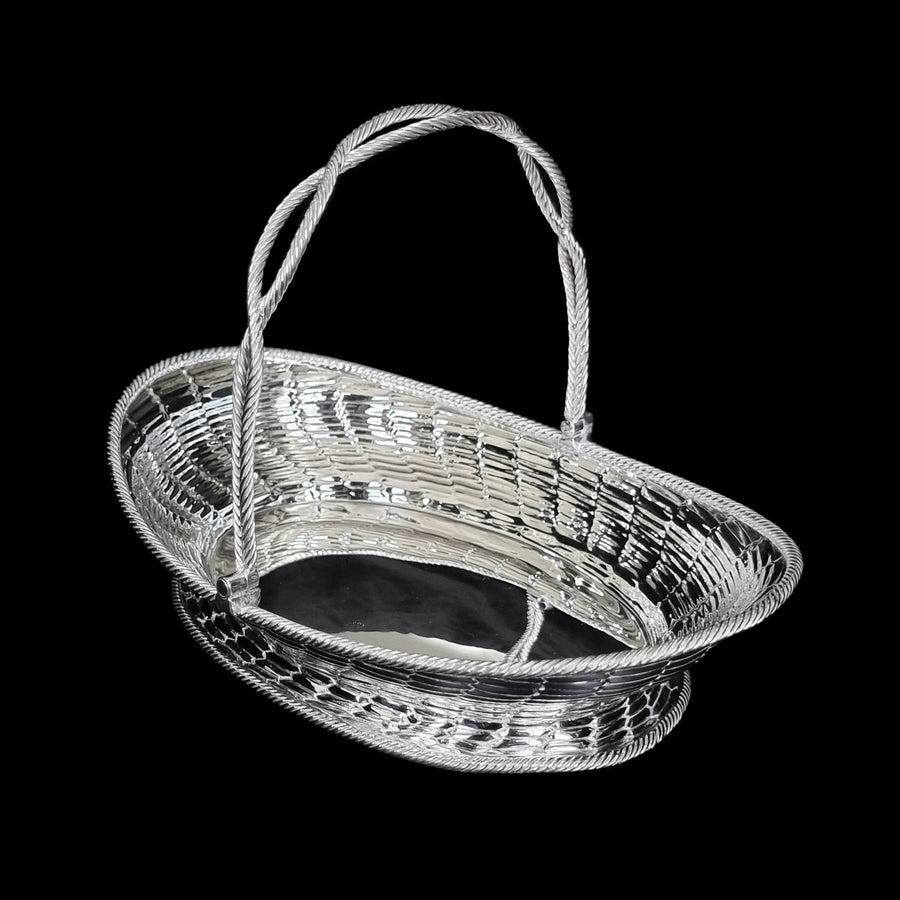 London 1850 Sterling Silver Basket