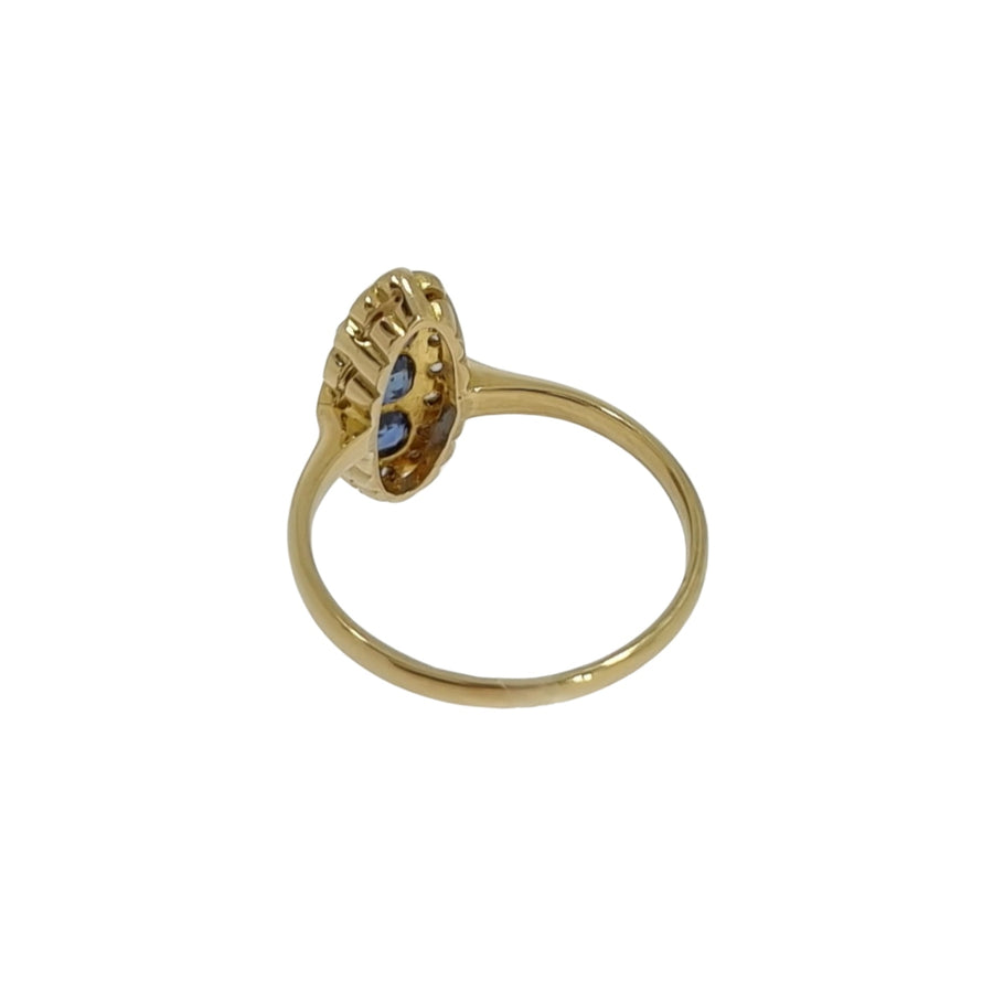 Antique Sapphire & Diamond Ring