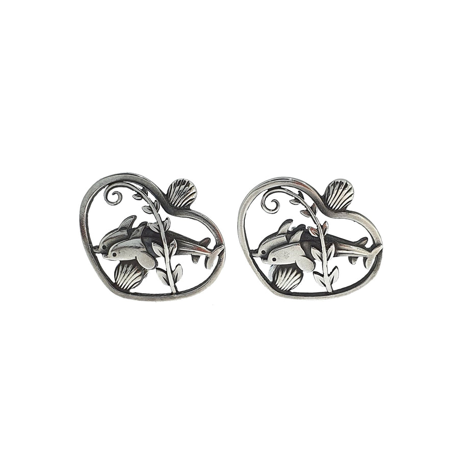 Georg Jensen Dolphin Earrings #101
