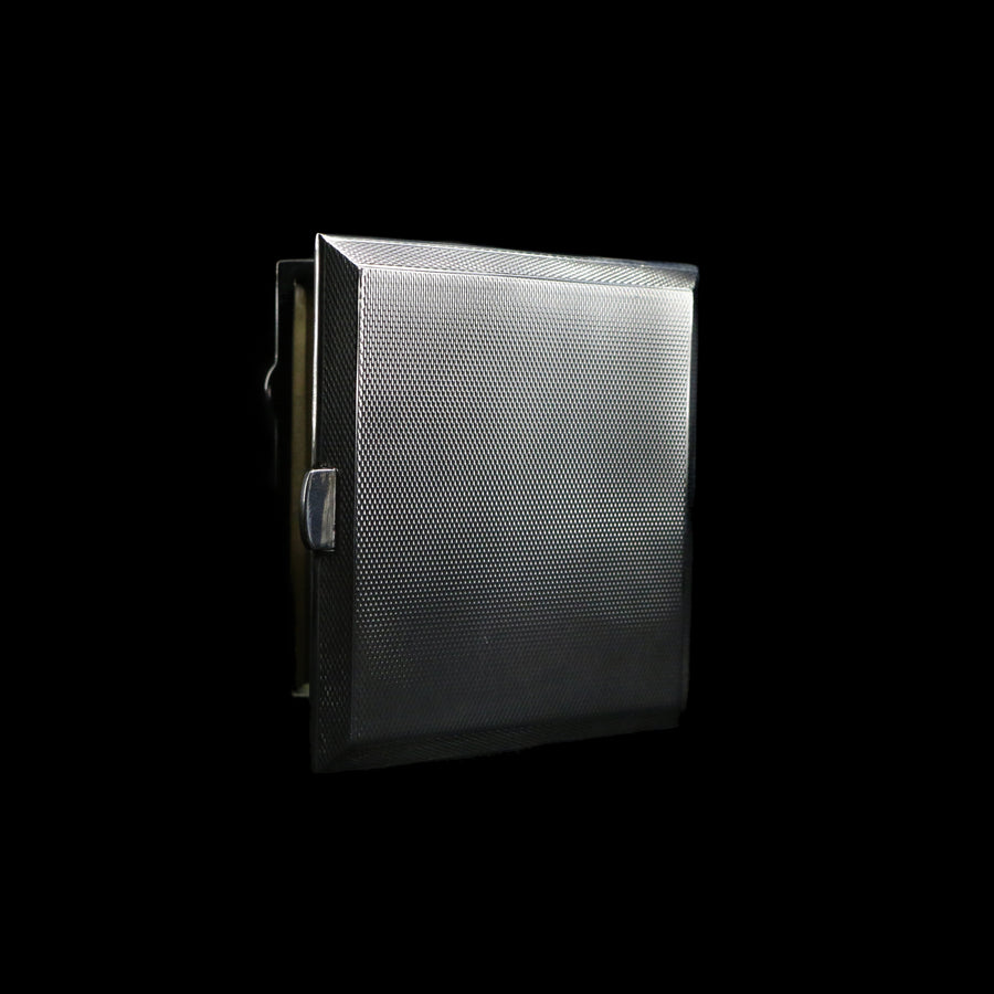 Vintage Silver Enamel Duck Compact