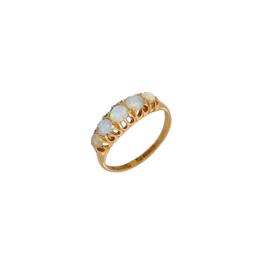 5 Stone Opal Ring