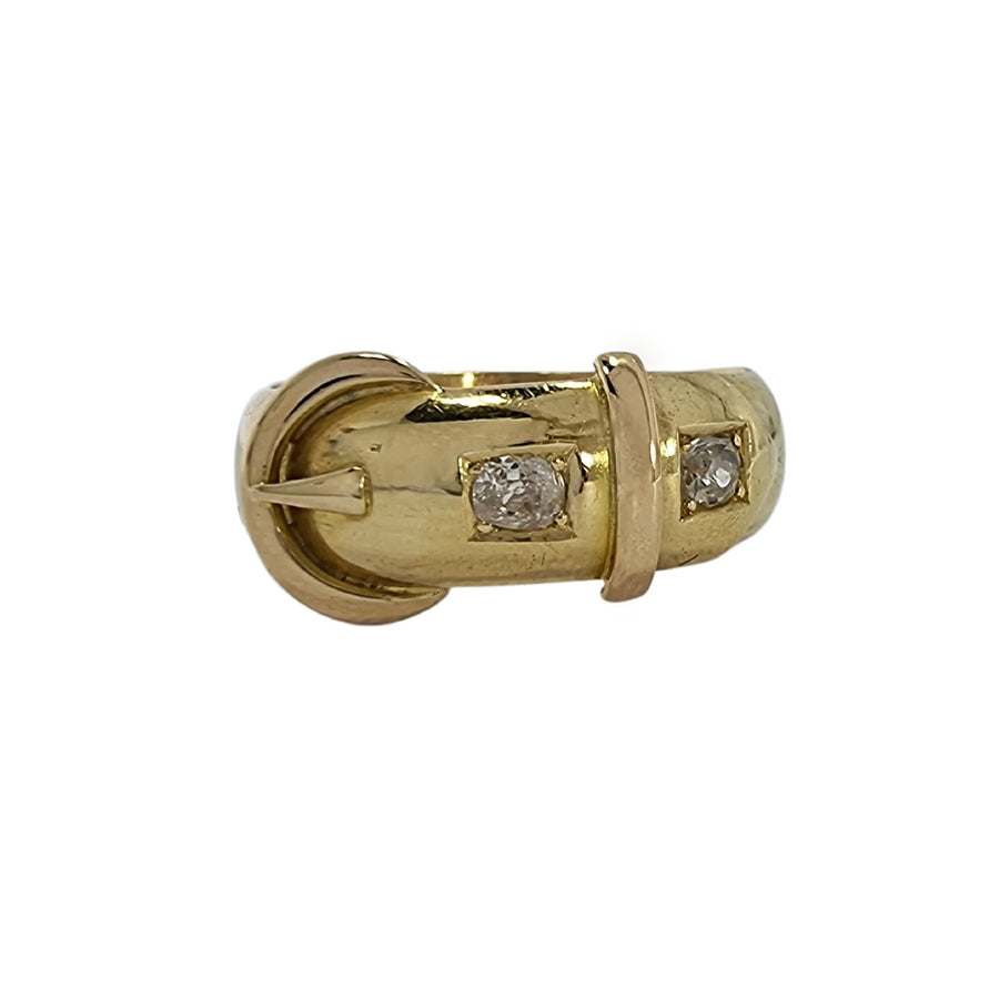 18ct Diamond Buckle Ring
