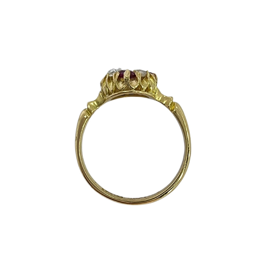 Victorian Ruby & Pearl Diamond Ring