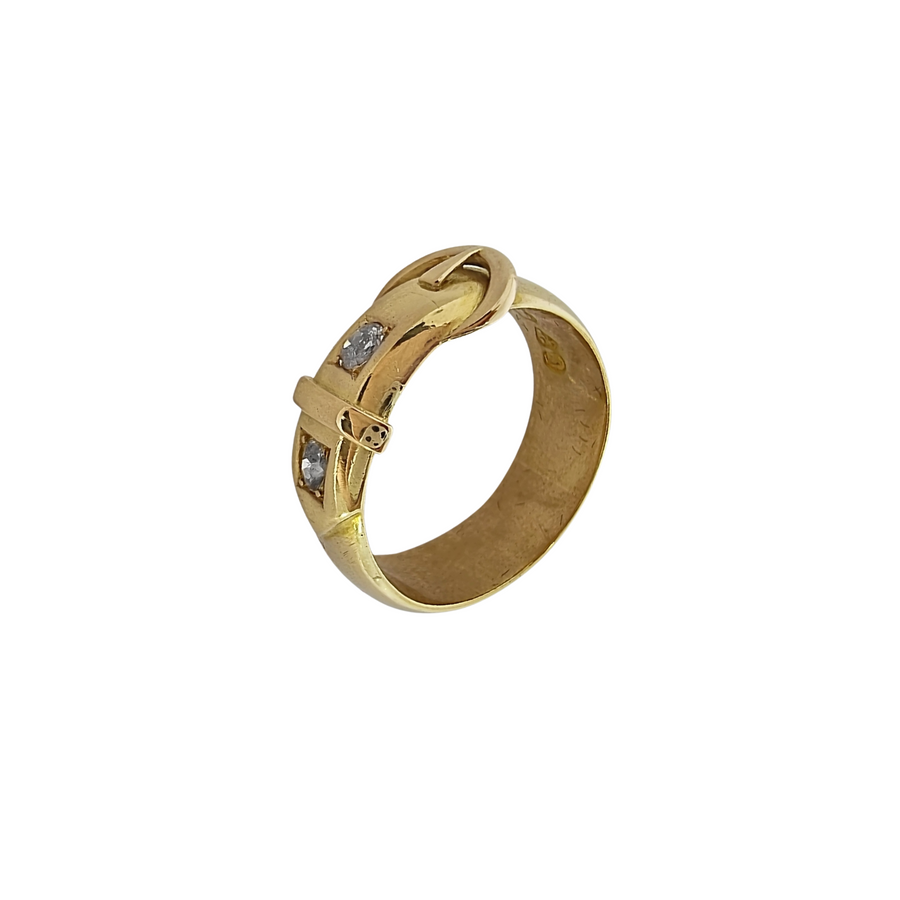 18ct Diamond Buckle Ring