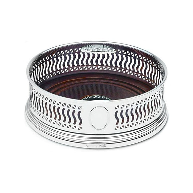 Sterling Silver Large Pierced Coaster