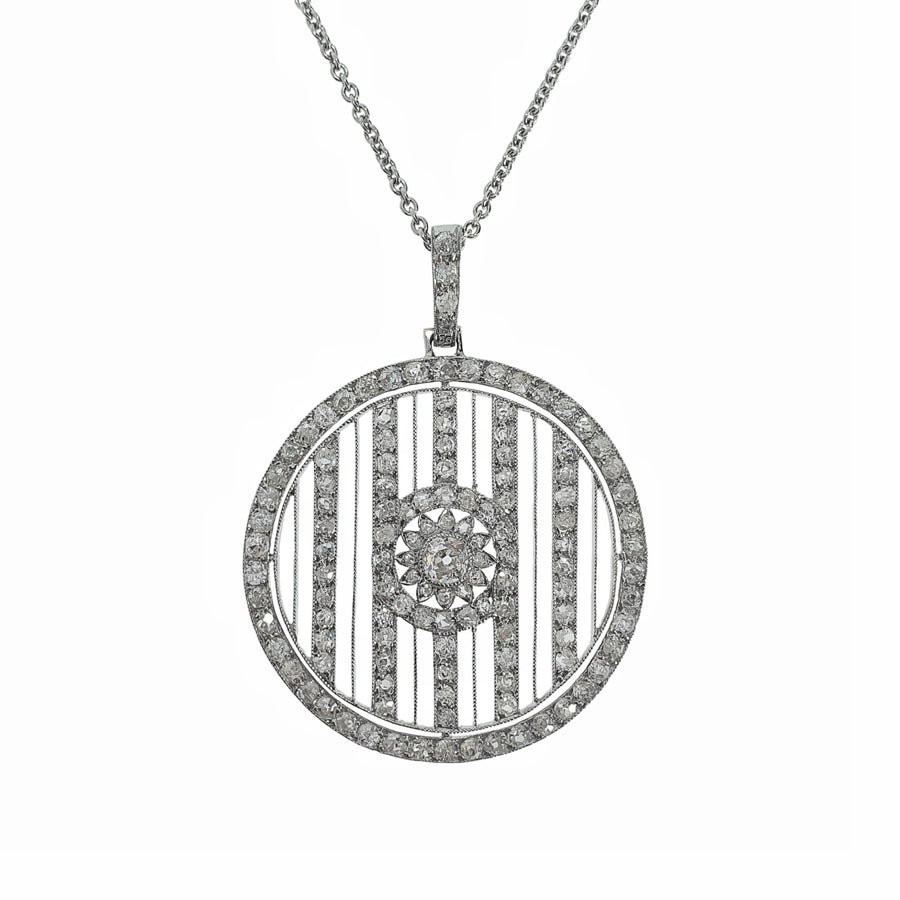 Antique Cartier Diamond Pendant