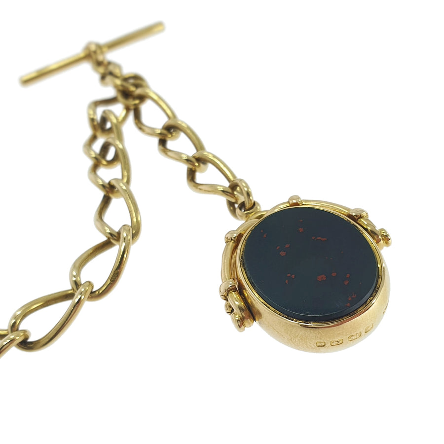 18ct Albert Chain & Swivel Fob