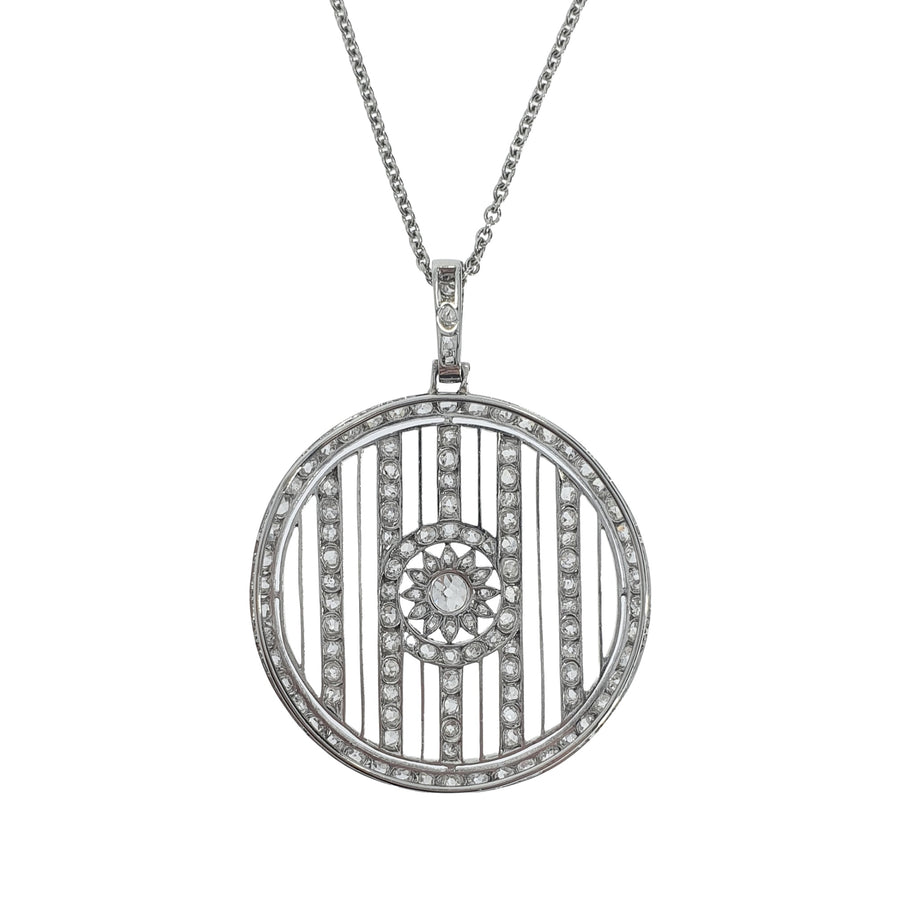 Antique Cartier Diamond Pendant