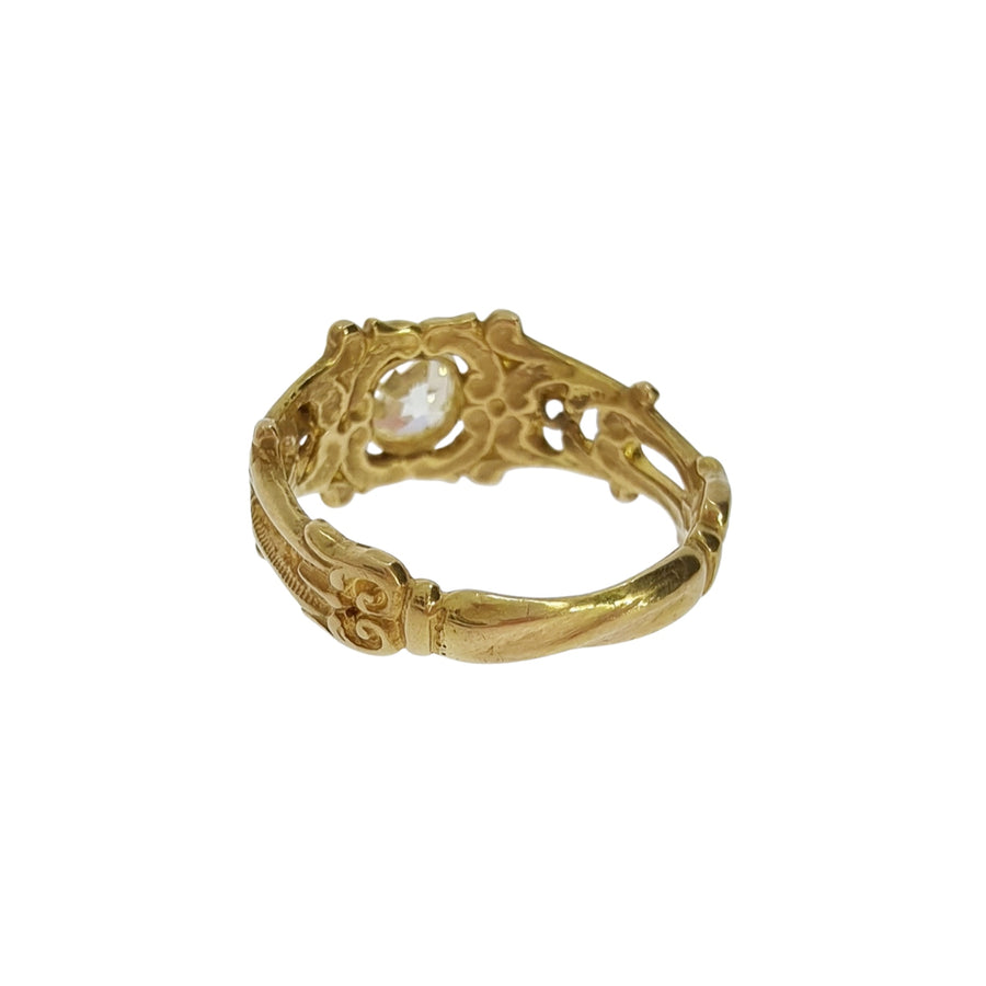 0.71ct Victorian Rococo Style Diamond Ring