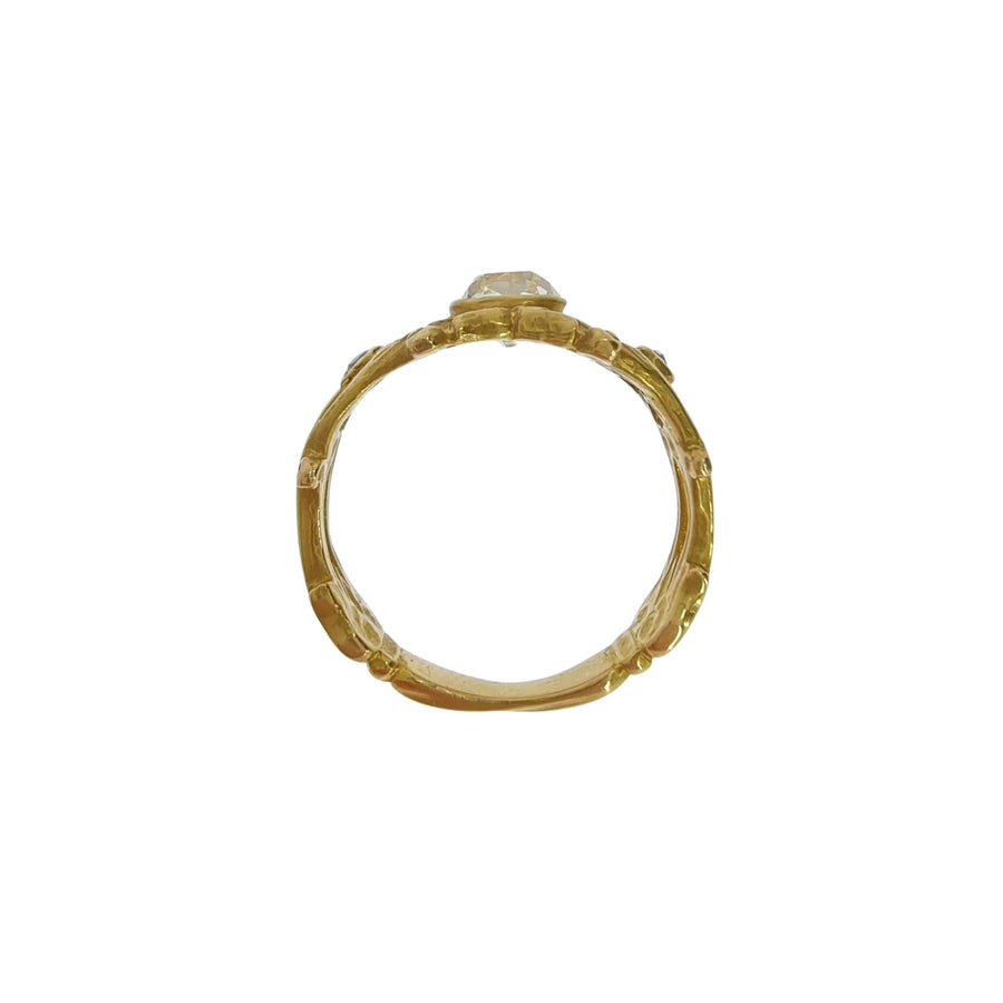 0.71ct Victorian Rococo Style Diamond Ring