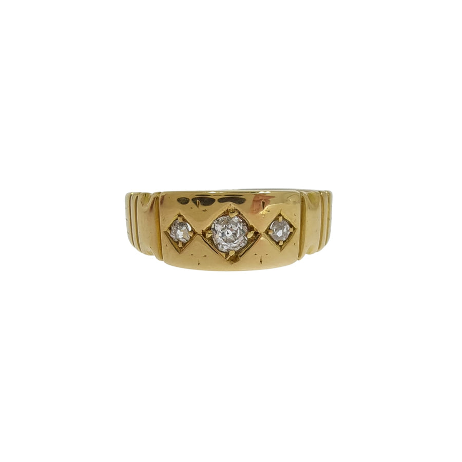 Victorian Three Stone Diamond Ring