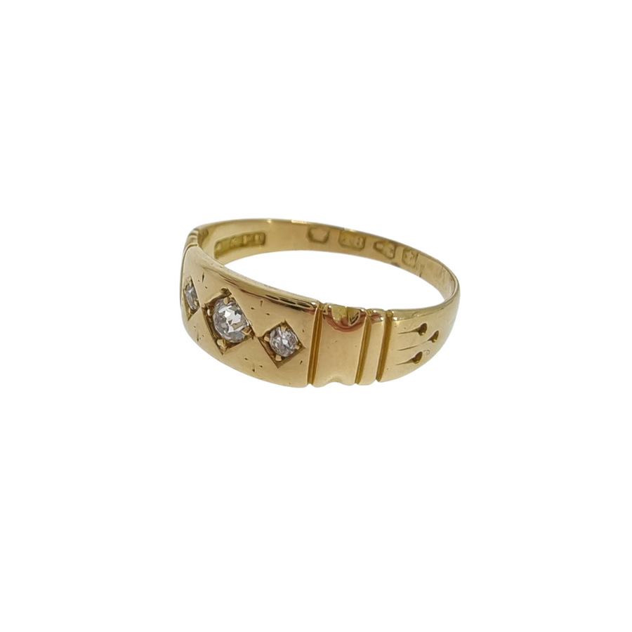 Victorian Three Stone Diamond Ring