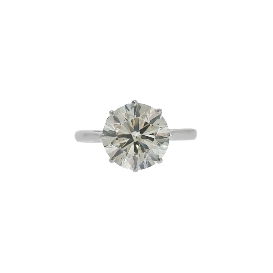 Vintage 2.65ct Solitaire Diamond Ring