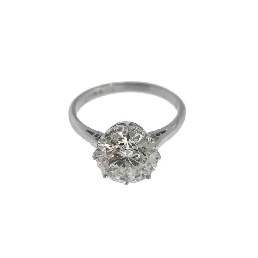 Vintage 2.65ct Solitaire Diamond Ring
