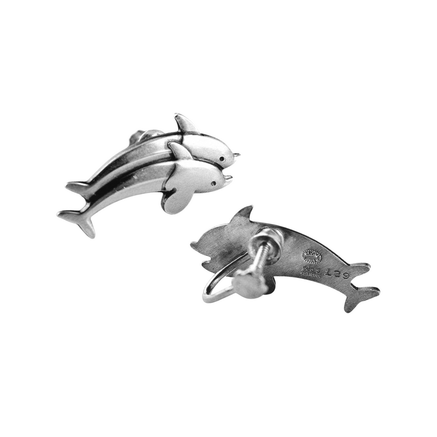 Georg Jensen Dolphin Earrings #129