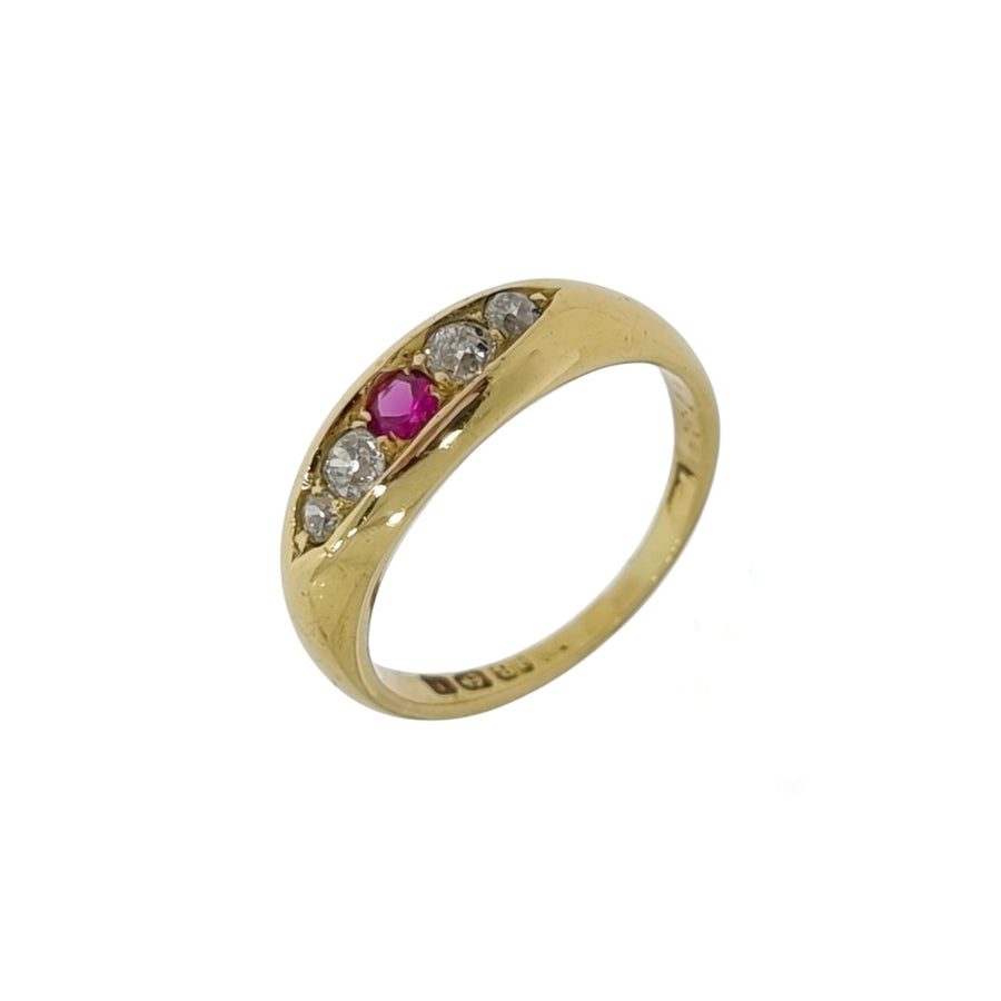 Antique Ruby & Diamond Ring