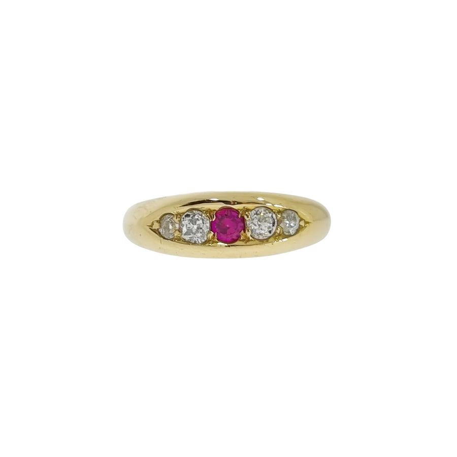 Antique Ruby & Diamond Ring