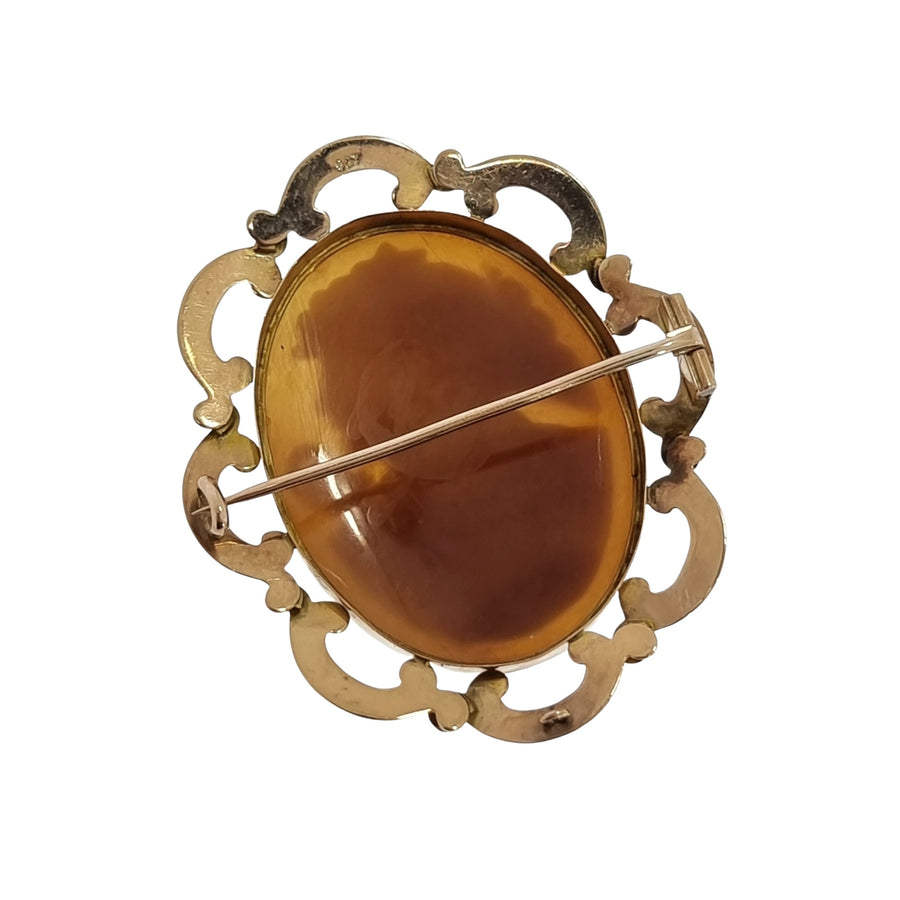 9ct Gold Victorian Cameo Brooch